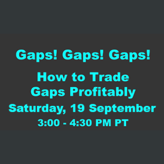 Jake Bernstein Webinar  Gaps! Gaps! Gaps!  How to Trade Them Profitably!  $249 ANNIV SALE $52